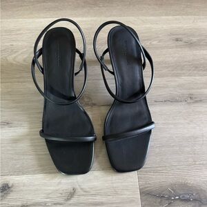 Banana Republic Black Strappy Heels